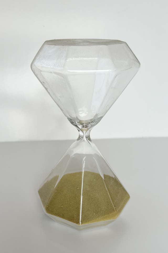 Hourglass Made of Glass