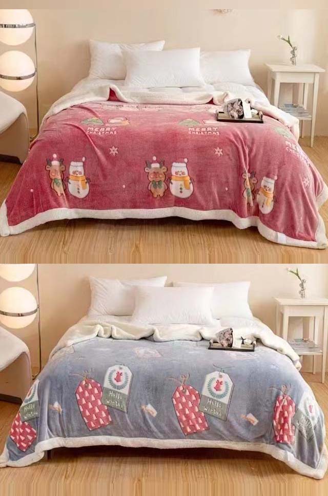 100% Polyester Knitted CHRISTMAS Blankets