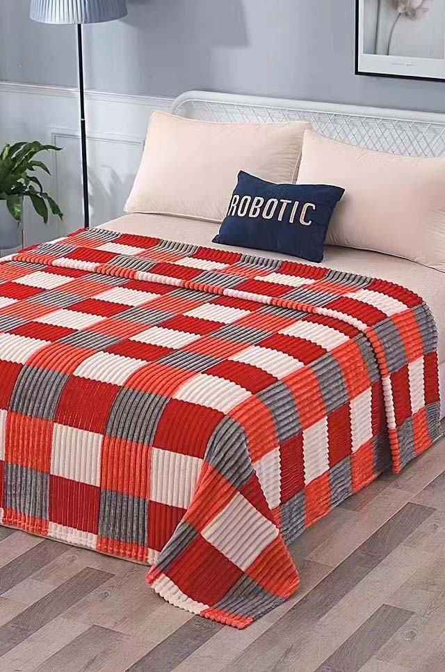 Flannel Printed Blanket and Knitted Bedding