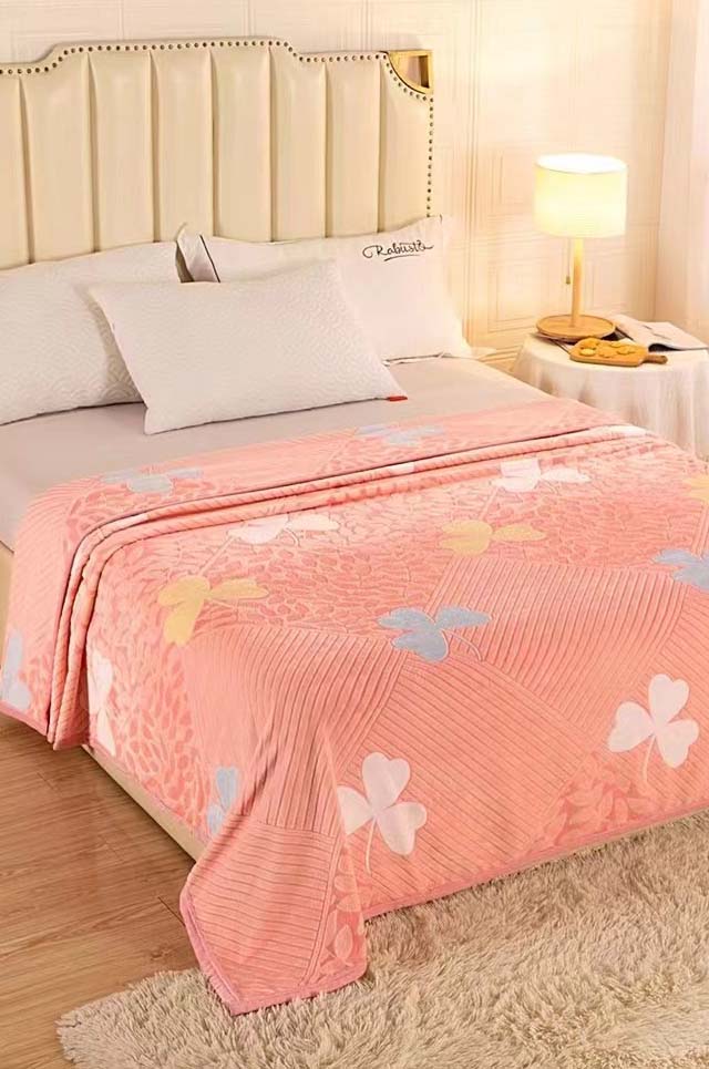 Flannel Bed Blankets for Bedroom Living