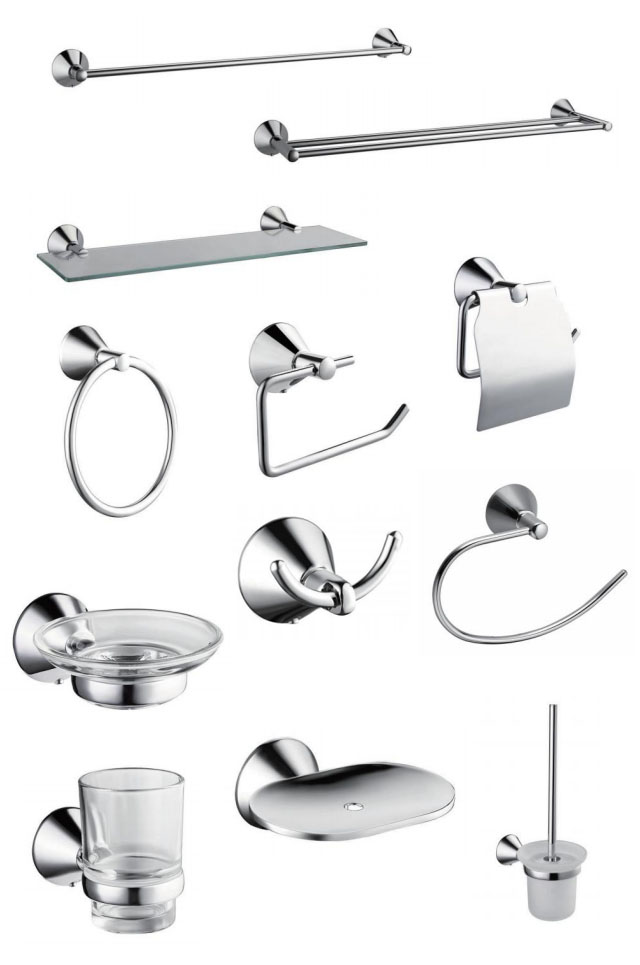 Hot Sale Modern Stainless Steel Brushed Bathroom Accessories