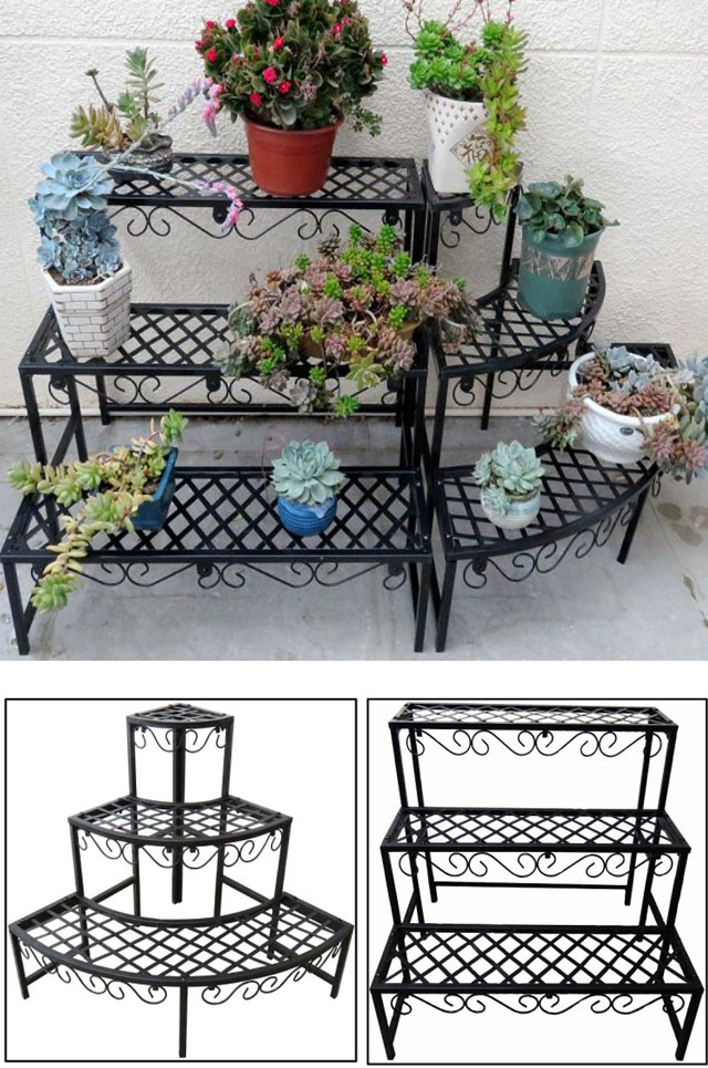 Iron Planter Shelf For Plants